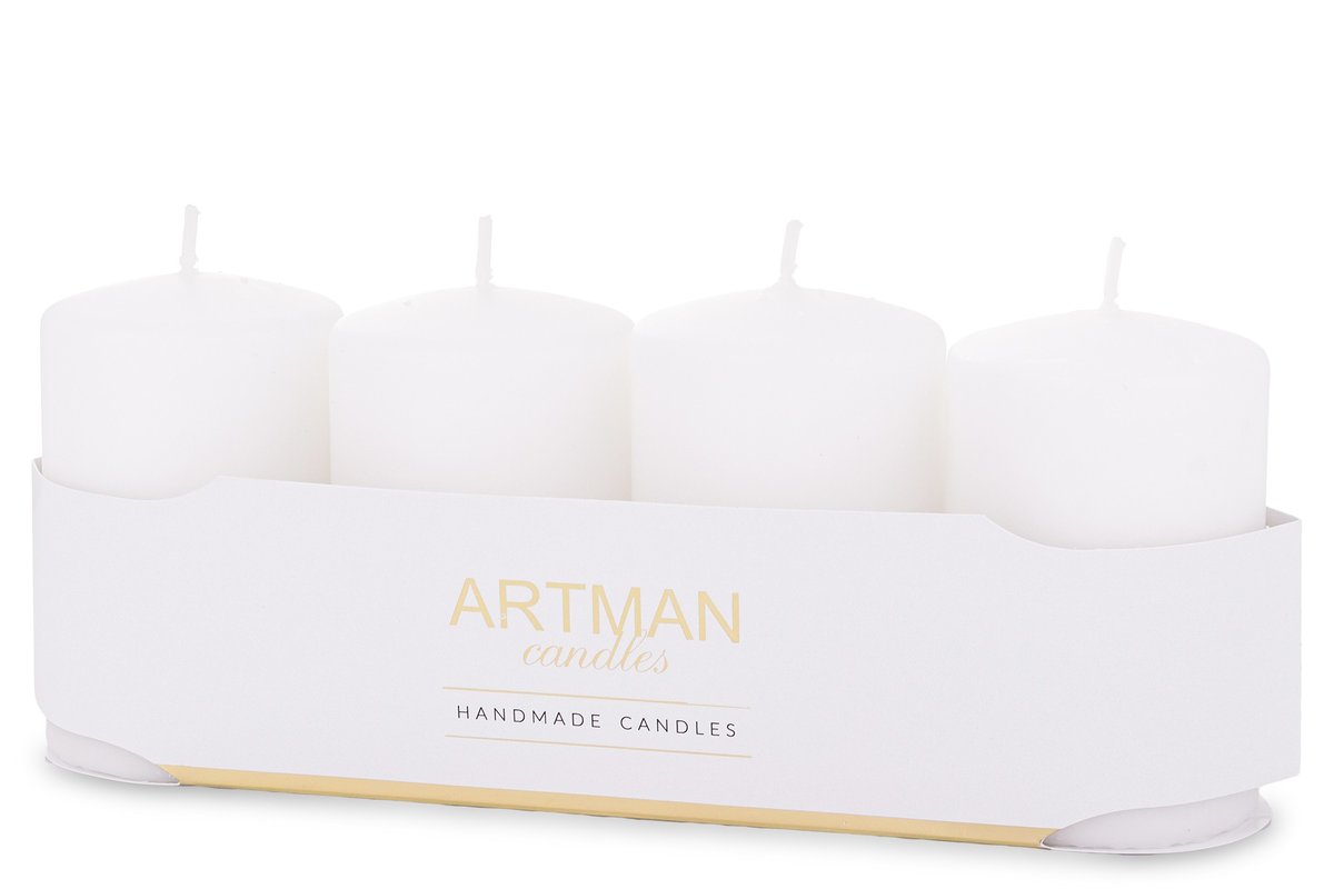 Pl Świeca Cookies 4-Pack Mat Biały