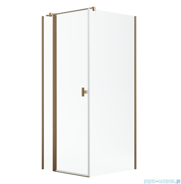 Radaway Nes Kdj II Brushed Copper kabina 100x90cm lewa szczotkowana miedź 10032100-93-01L/10039090-01-01