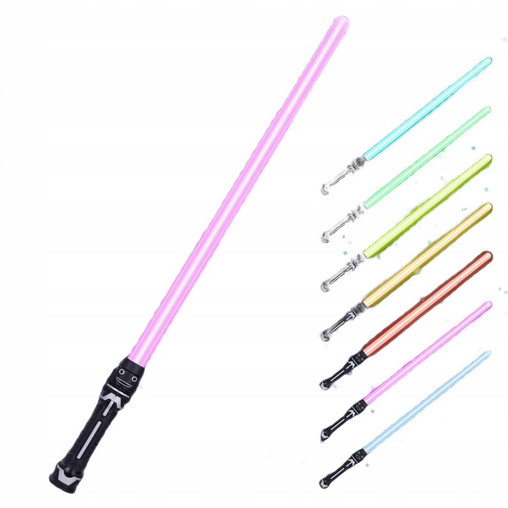 Miecz Świetlny Lightsaber Regulowany 7 Kolorów Star Wars Zabawka Dla Dzieci