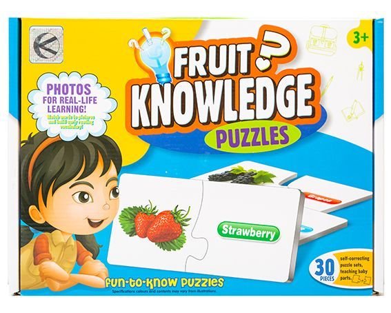 Dla Dzieci Układanka Edukacyjna Poznaj Owoce