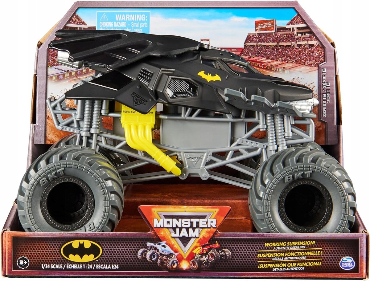 BATMAN MONSTER TRUCK LIGA SPRAWIEDLIWOŚCI SAMOCHÓD ZABAWKA DZIECI PREZENT