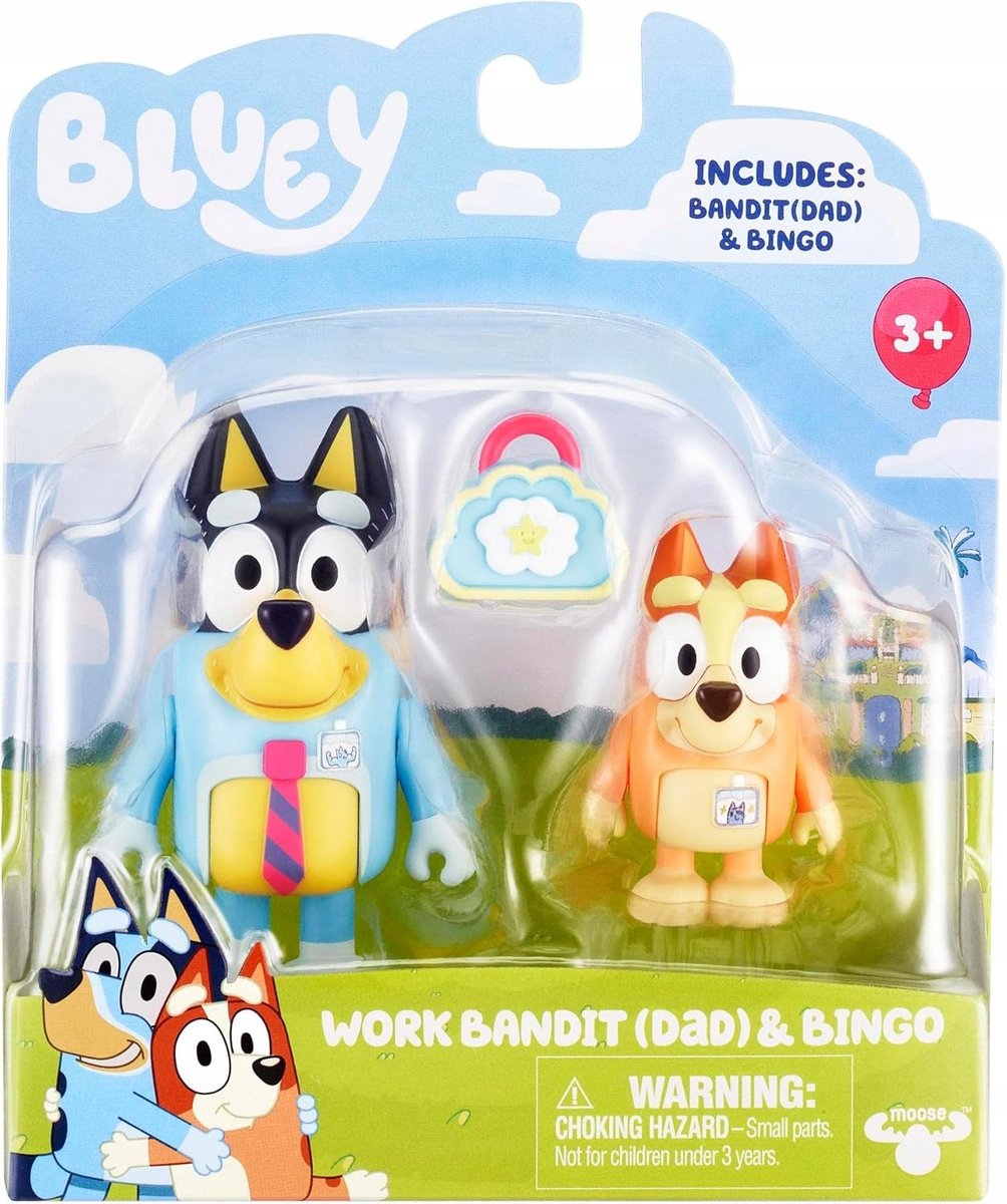 BLUEY BANDIT BINGO RODZINKA Bluey ZESTAW FIGUREK PREZENT DLA DZIECI