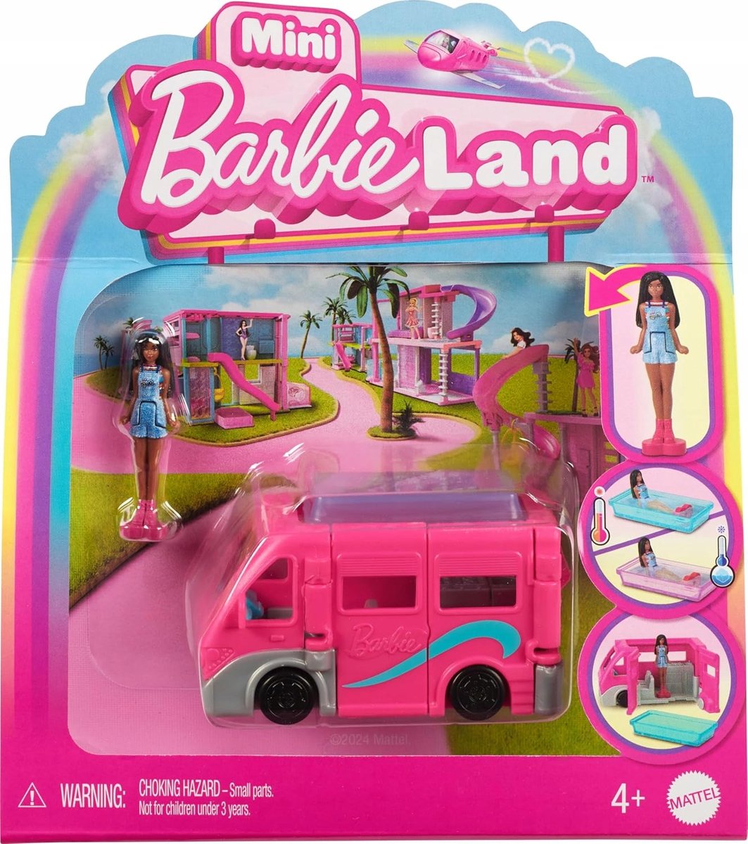 Barbie Mini Barbieland Kamper Dreamcamper Akcesoria Prezent Dla Dziewczynki