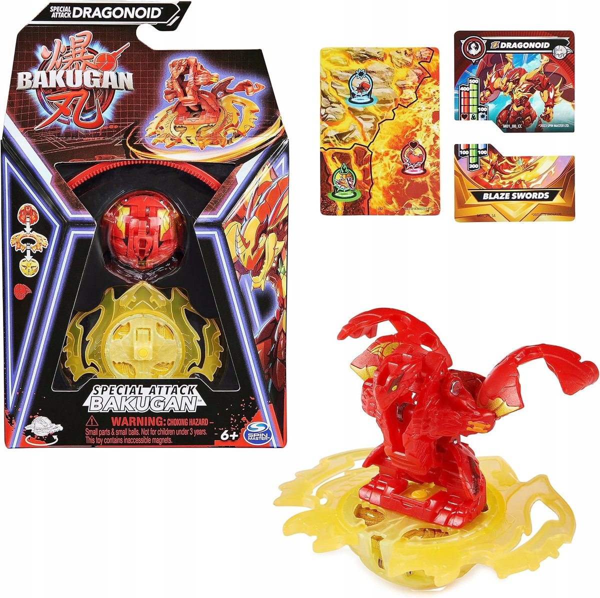 BAKUGAN FIGURKA KOLEKCJONERSKA SPECJALNY ATAK KARTA AKCESORIA PREZENT