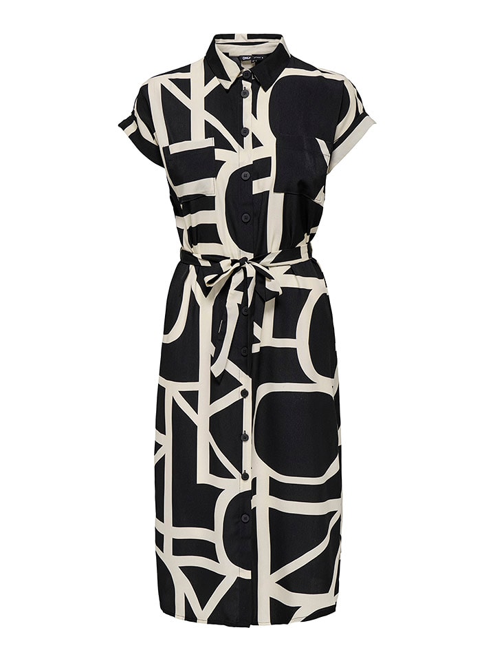 ONLY Sukienka w kolorze czarno-beżowym