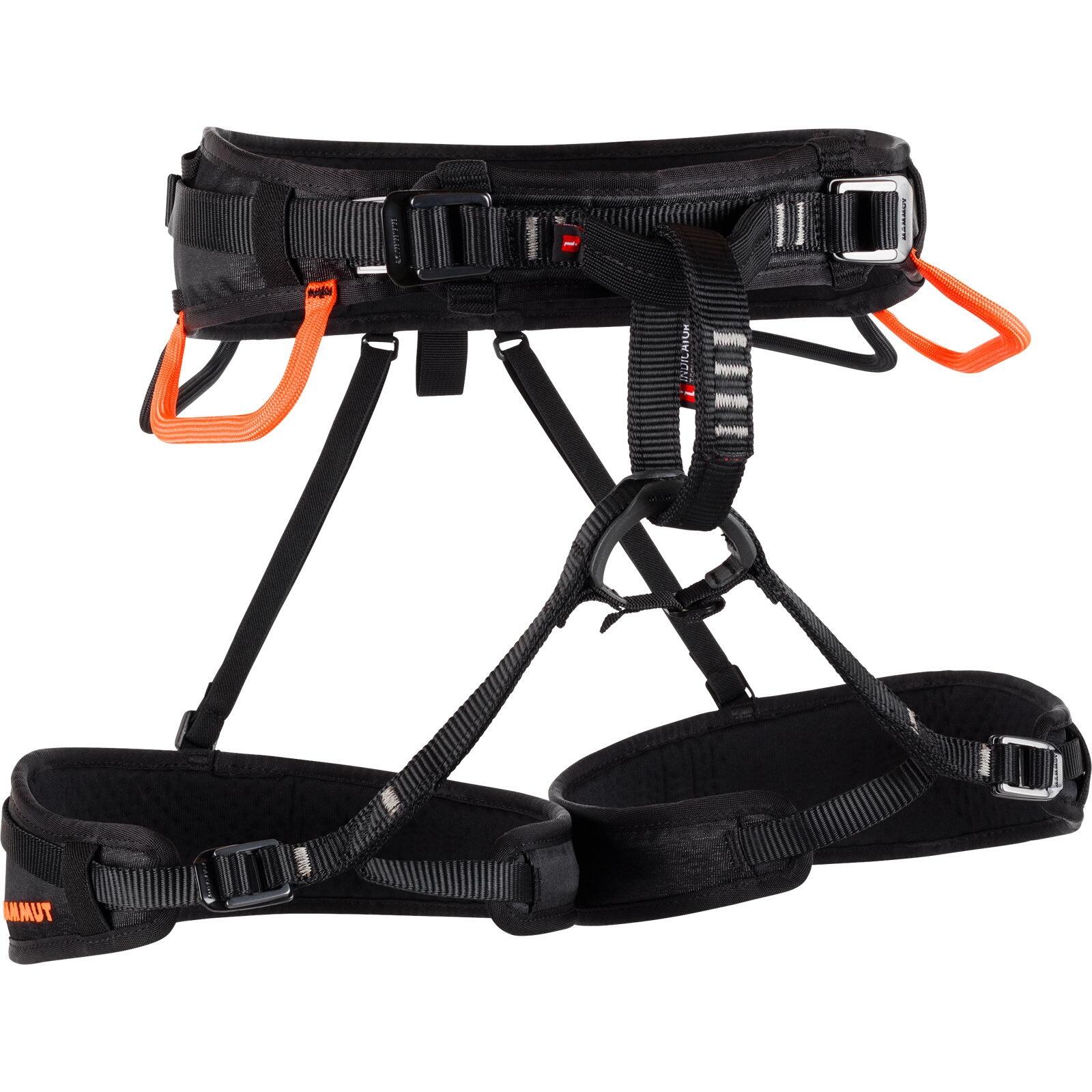 Mammut Ophir 4 Slide Uprząż, black/safety orange M-XL 2020 Uprzęże biodrowe 2020-00841-00430-M-XL