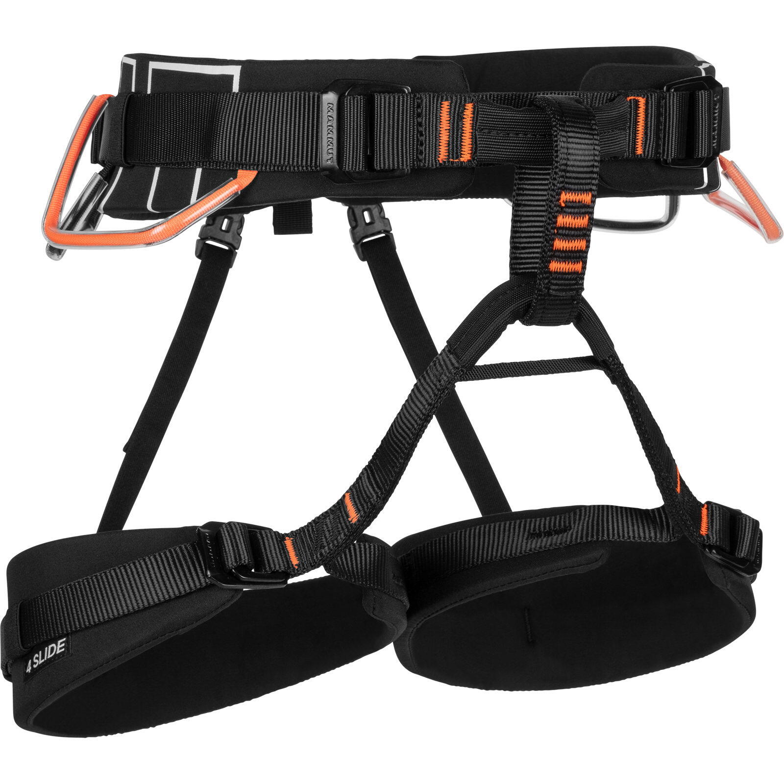 Mammut 4 Slide Harness, black M-XL 2021 Uprzęże biodrowe 2020-01020-0001-125