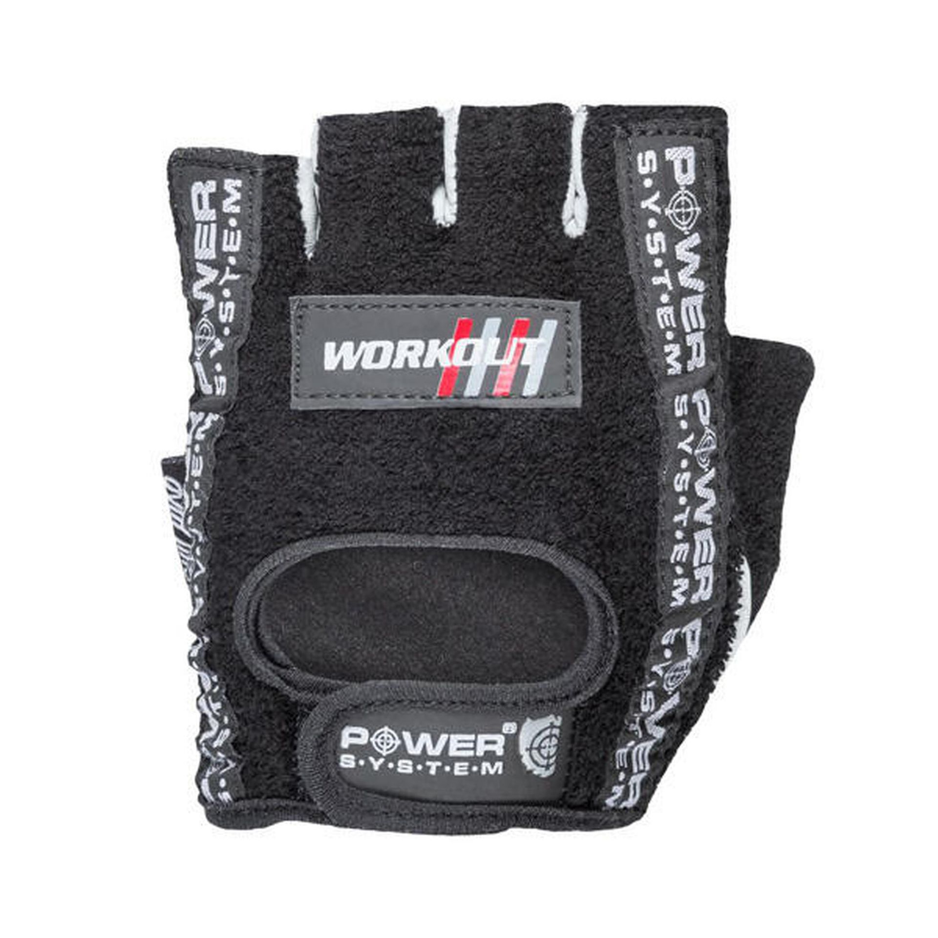 Rękawice fitness Power System  Fitness Rukavice Workout Černé XXL