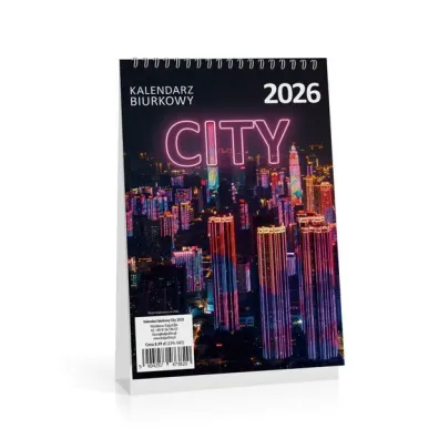 Kalendarz 2026 biurkowy city