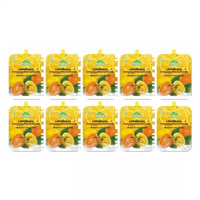 Purena Koncentrat lemoniady cytrynowo-pomarańczowej na 2l zestaw 10 x 340 g