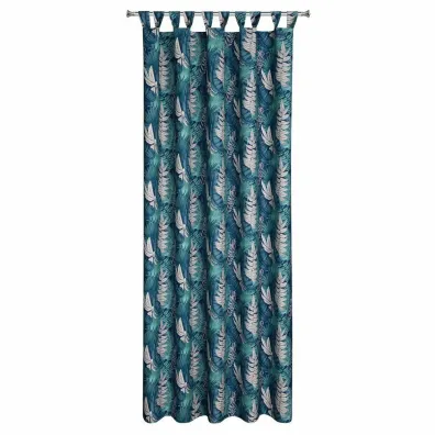 Eurofirany B.b. Choczyńscy Sp.J. Zasłona ogrodowa 155x220 liście turkus