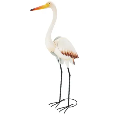 ProGarden Figurka ogrodowa Żuraw metalowy 87 cm
