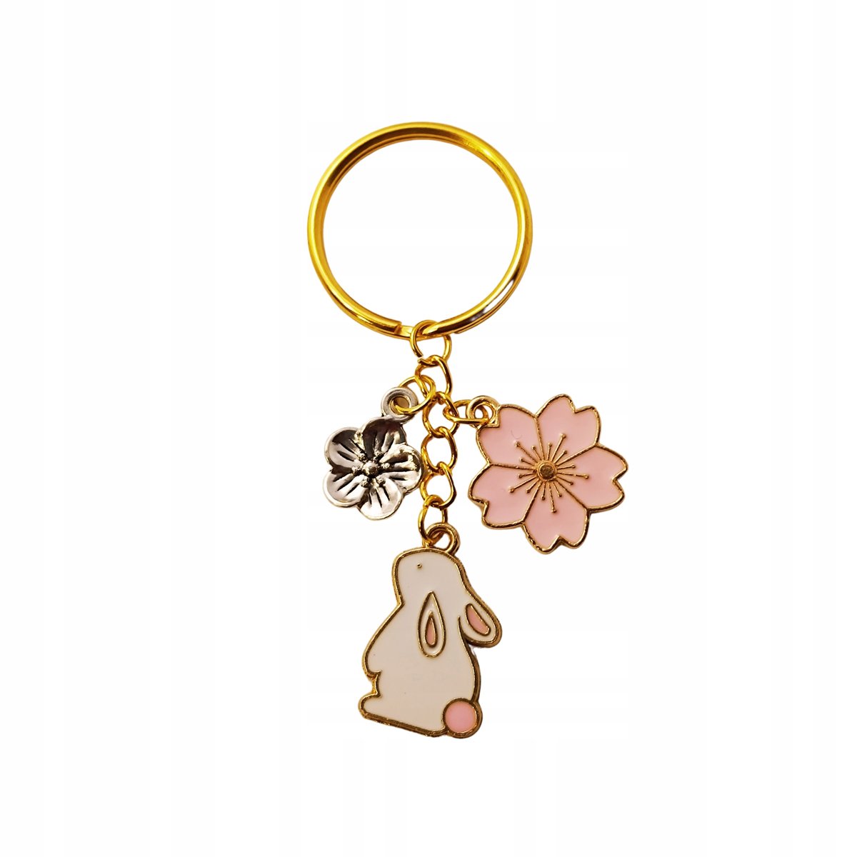 Breloczek Królik Brelok Zajączek Wielkanocny Kółko do Kluczy