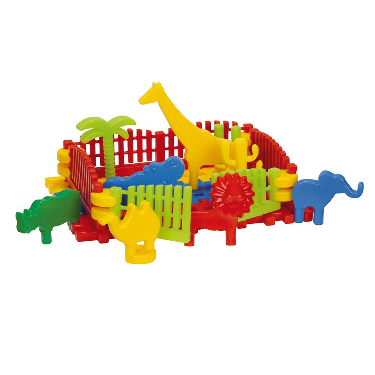 Kolorowe Klocki Konstrukcyjne Afrykańskie Safari