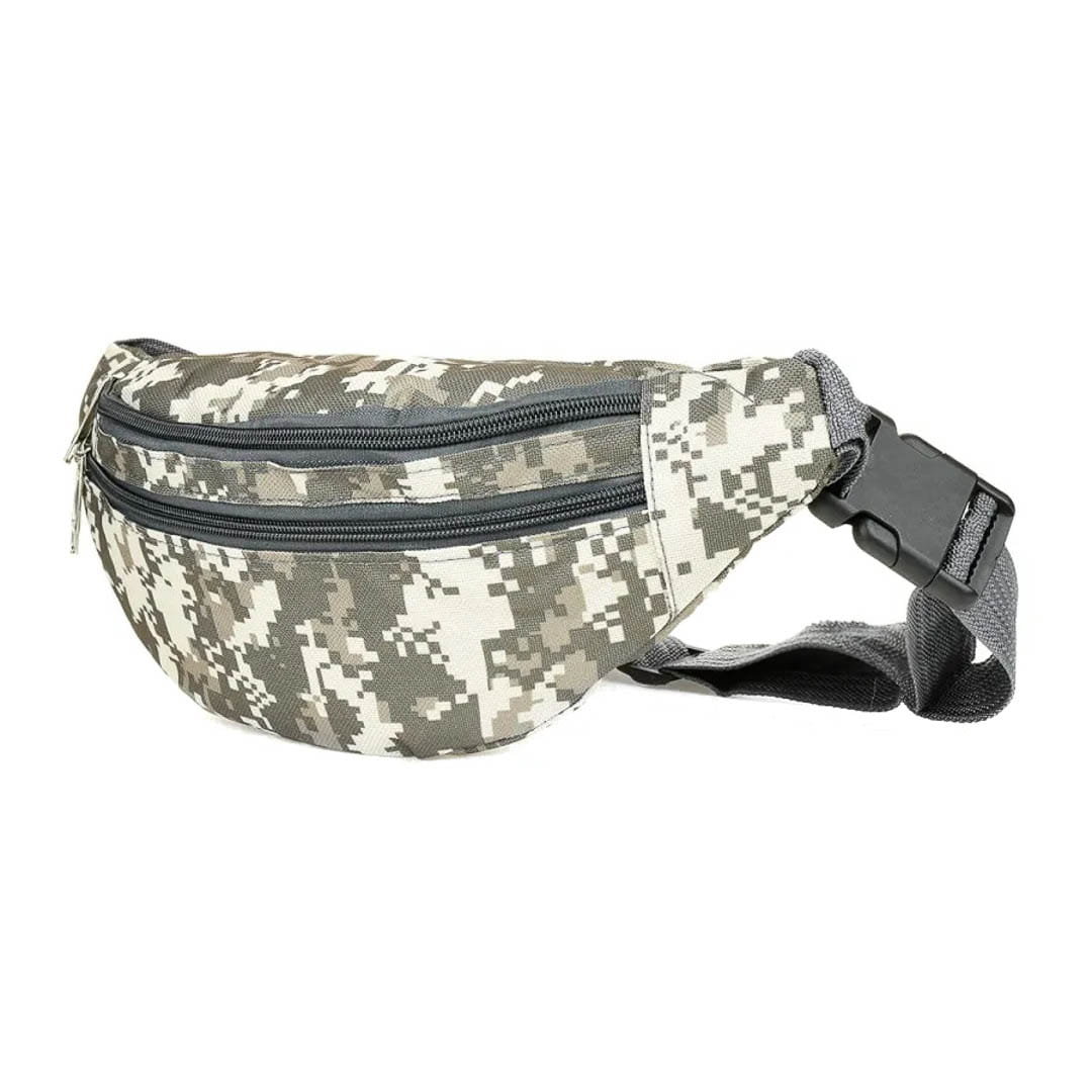 Nerka saszetka moro beżowa męska pojemna 3 kieszenie