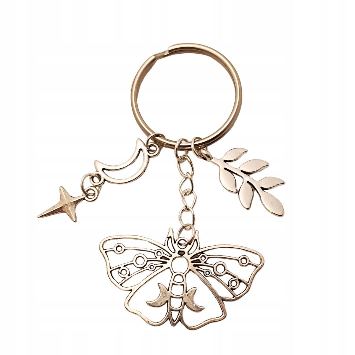 Breloczek ćma mistyczna Brelok astrologia Kółko do kluczy