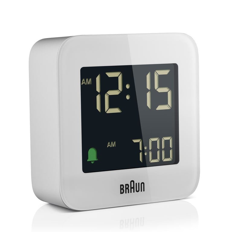 Braun BC08 Cyfrowy budzik Biały