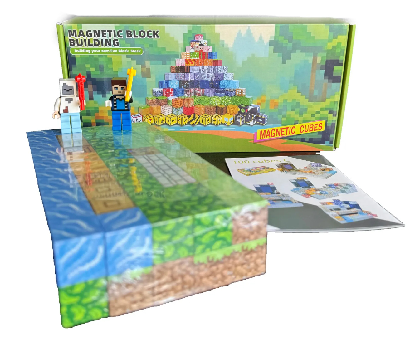 Klocki Magnetyczne My World W2 - Bloki w Stylu Pixel Art 187 el.