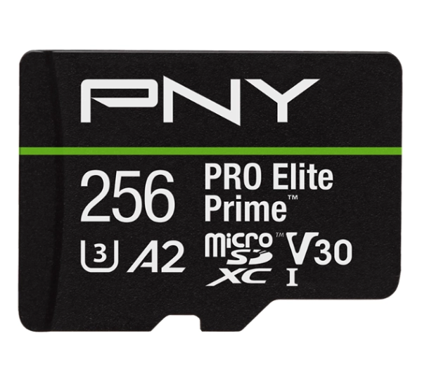 PNY microSDXC PRO Elite Prime 256GB 200/150 MB/s V30 A2 P-SDU256V32200PEP-GE