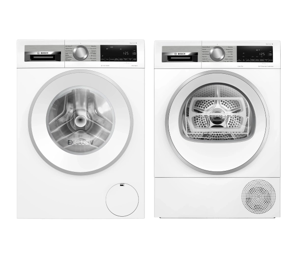 Bosch pralka Serie 6 WGG244ZEPL 9kg 1400obr/min + suszarka Serie 6 WQG245DEPL 61,3cm 9kg