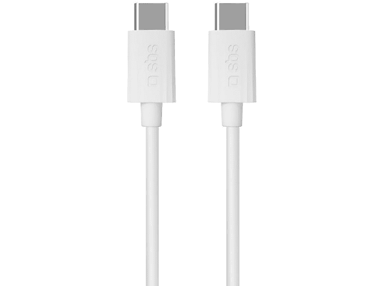 Kabel USB typ C SBS TECABLETCC6015WGRS 1,5W, 60W Biały