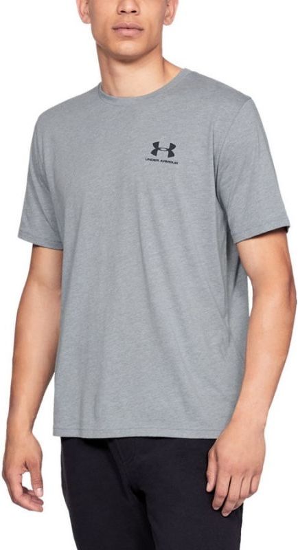 Under Armour Koszulka męska Sportstyle Left Chest SS szara r. S 1326799-036