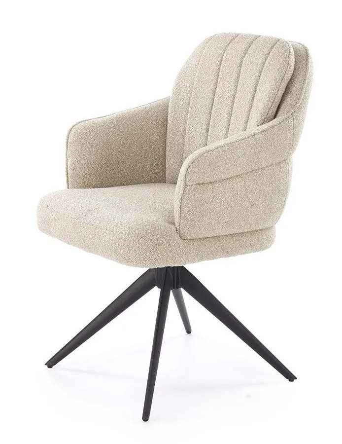 Krzesło beżowe z obrotowym siedziskiem G0-T50