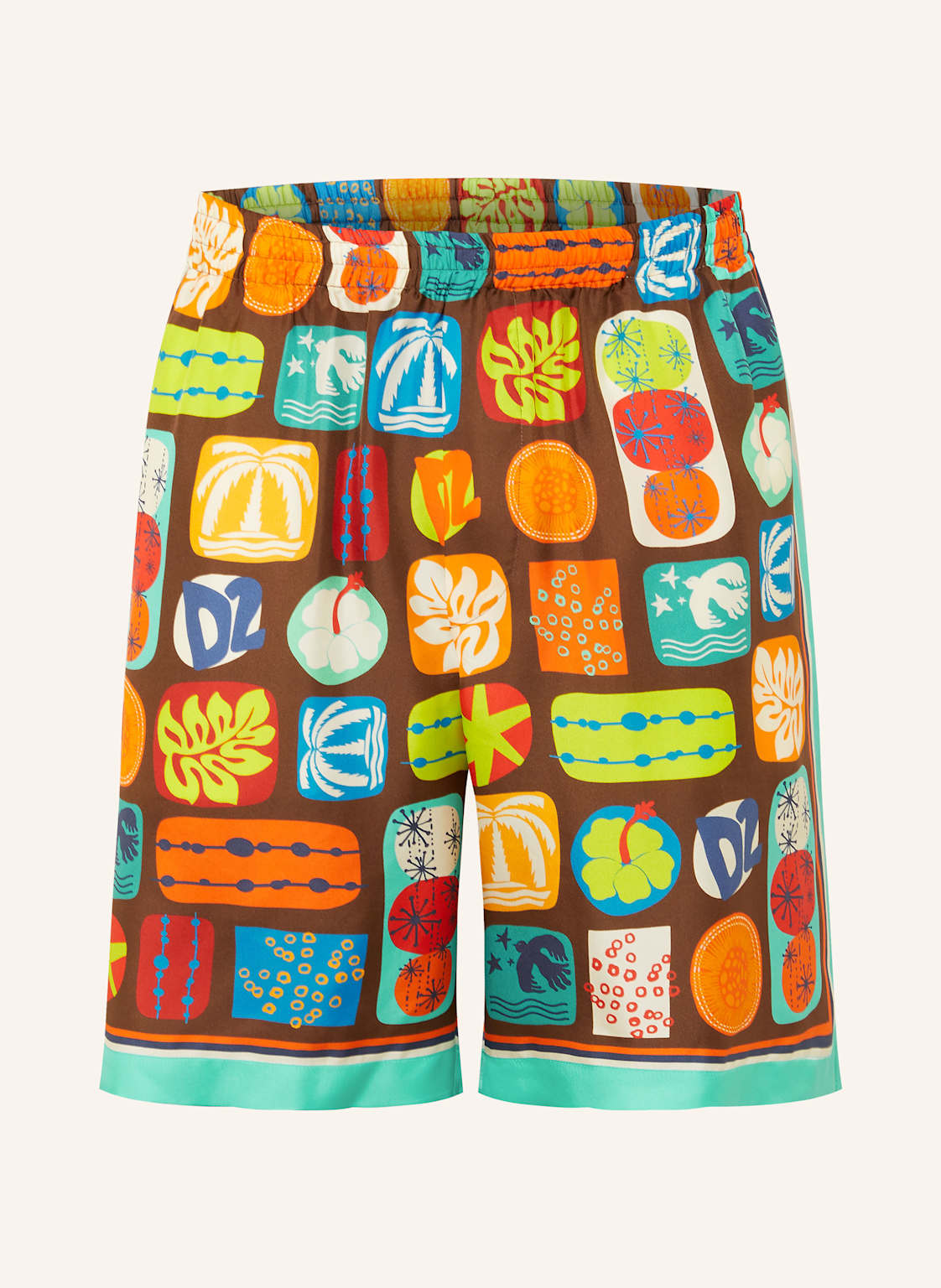 dsquared2 Jedwabne Szorty orange