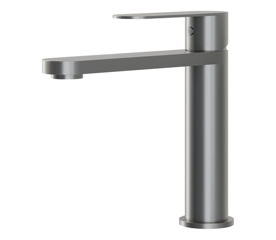 BATH DELUXE 28-017-02-73-02 - Kran do umywalki TARNBY 17,3 cm proszkowo szary