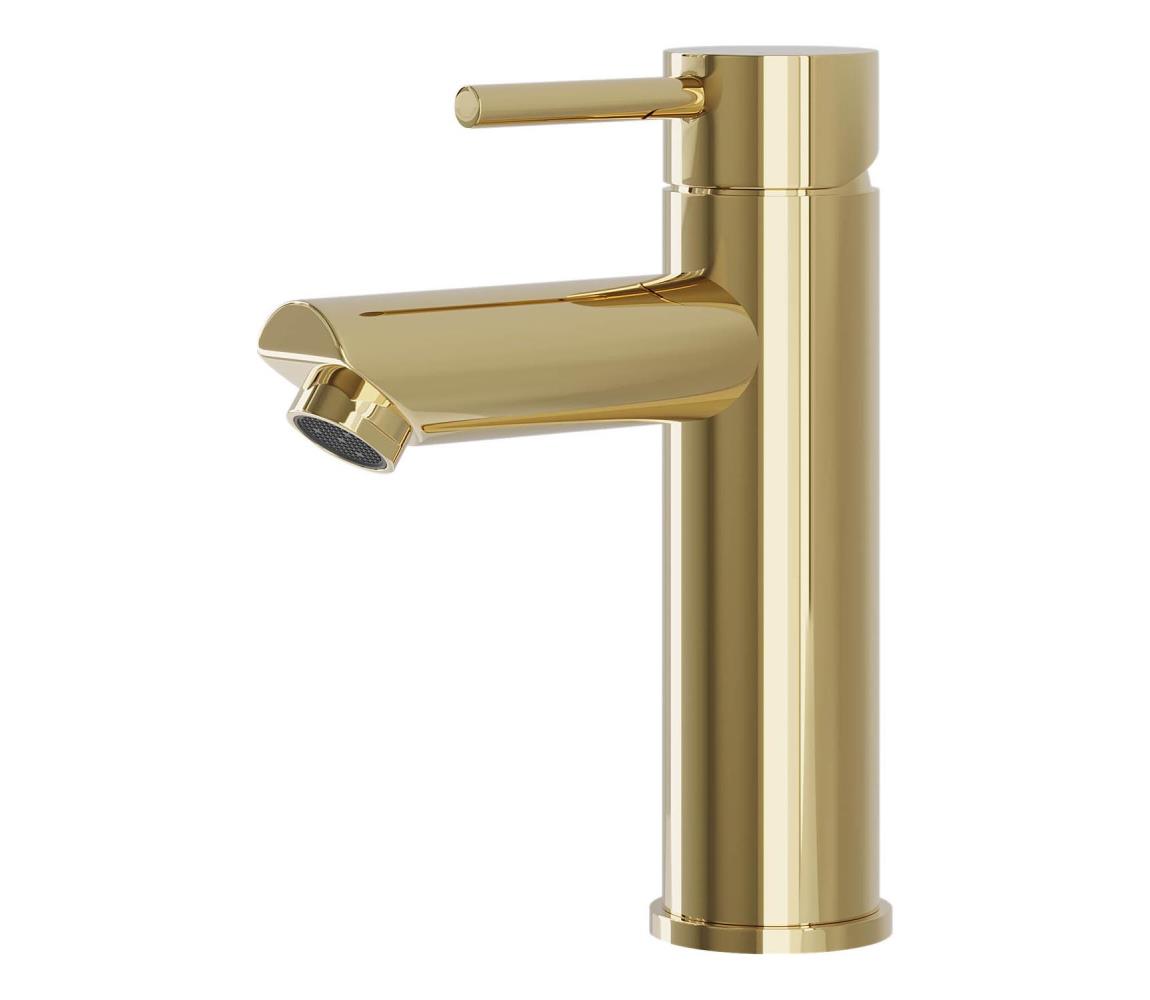 BATH DELUXE 28-017-03-64-02 - Kran do umywalki RINGSTED 17,8 cm błyszczący mosiądz