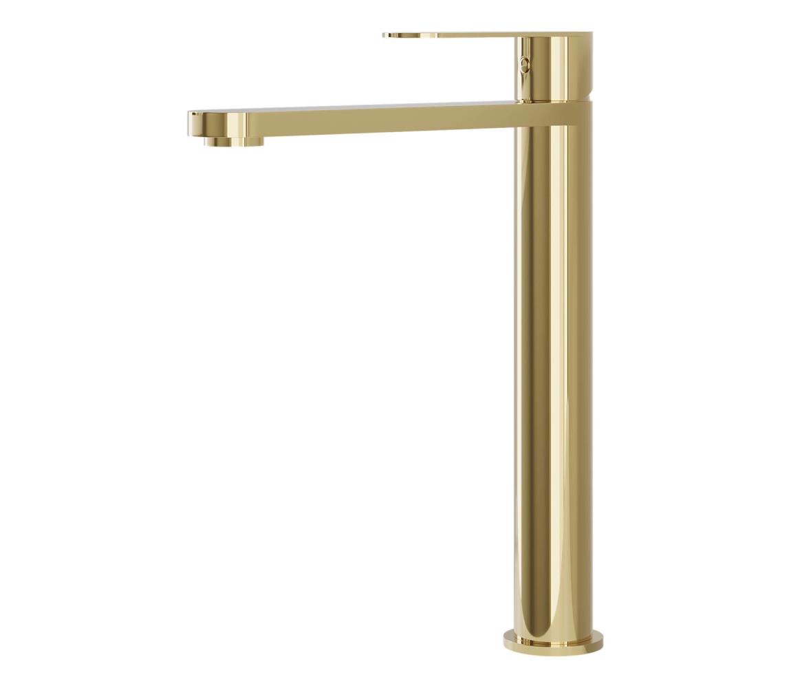 BATH DELUXE 28-027-02-64-02 - Kran do umywalki TARNBY 27,3 cm błyszczący mosiądz