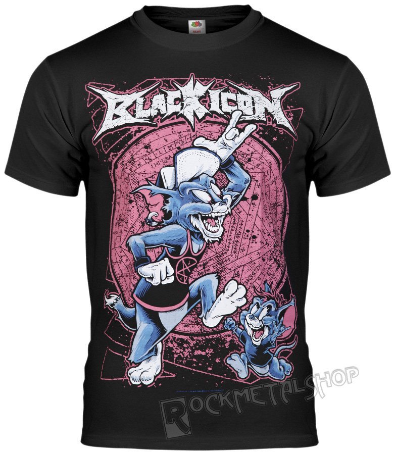 koszulka BLACK ICON - TOM AND JERRY (MICON036 BLACK)-S
