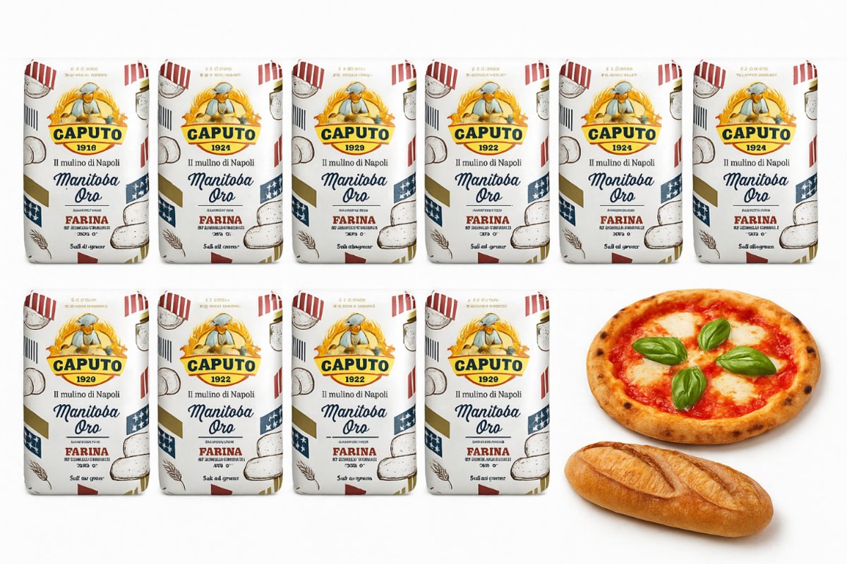 Mąka do pizzy Manitoba Oro 1kg x 10 Caputo