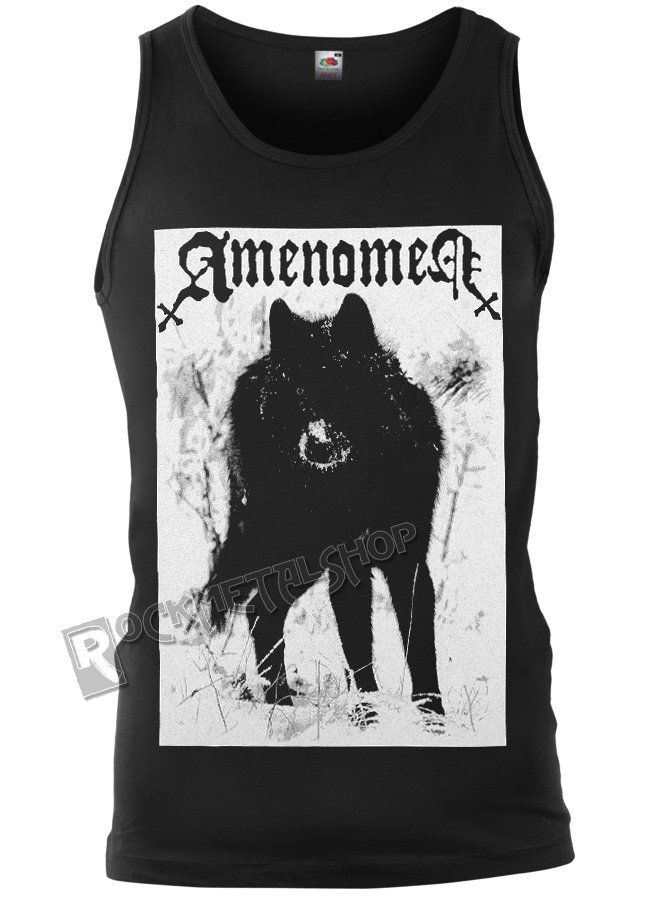 koszulka na ramiączkach AMENOMEN - SNOW WOLF (OMEN037KR BLACK)-S