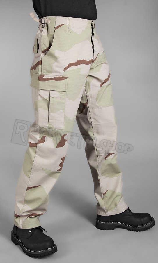 spodnie bojówki US BDU FELDHOSE R/S 3-COL.DESERT-XXL