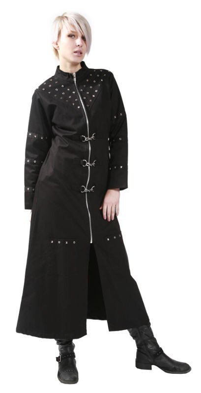 płaszcz damski DEAD THREADS (BLACK) -S