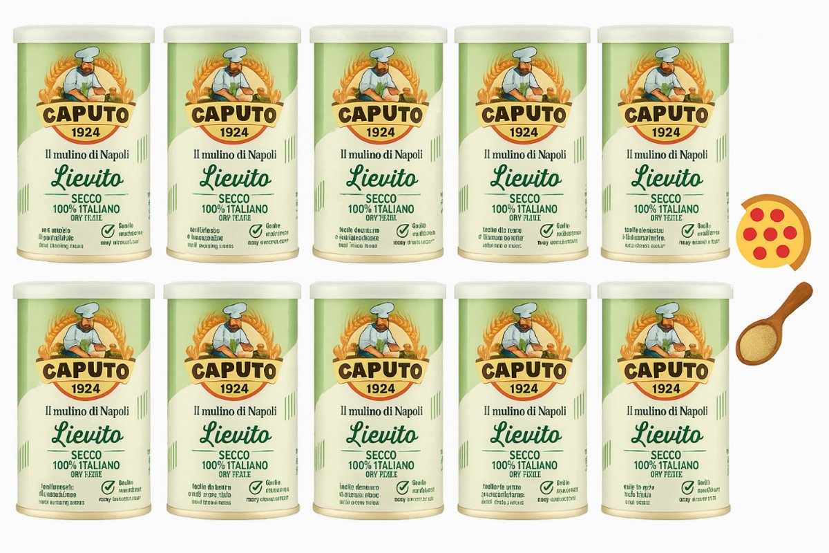 Drożdże na pizzę Lievito 100g x10 - Caputo
