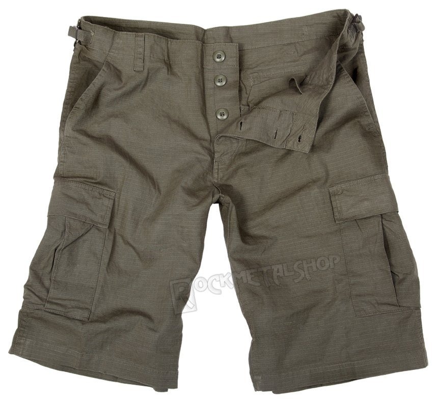 spodnie bojówki krótkie US BERMUDA RIP-STOP COTTON PREWASH OLIVE-XL
