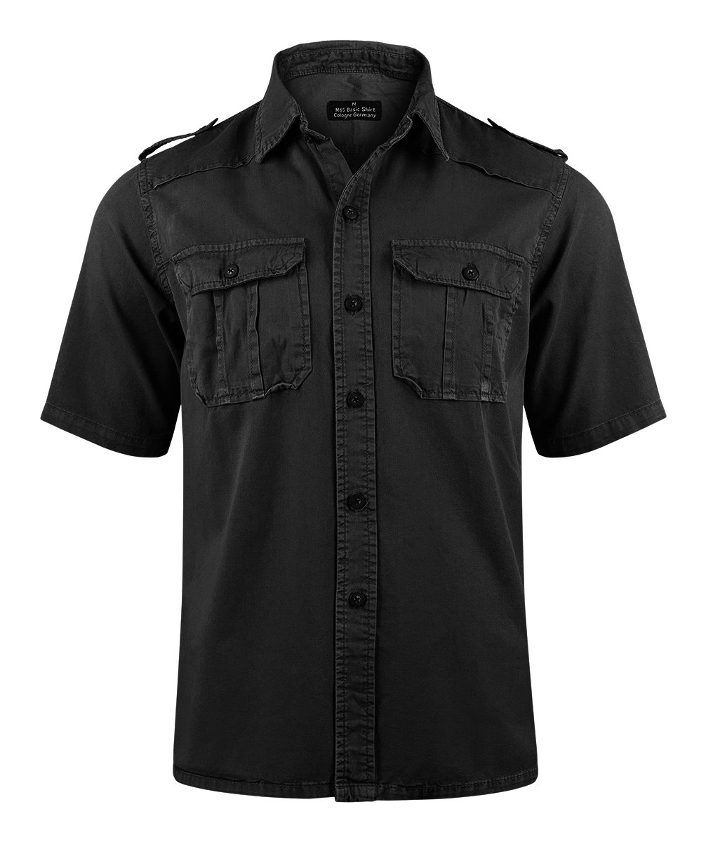 koszula M65 BASIC SHIRT 1/2 ARM BLACK-L