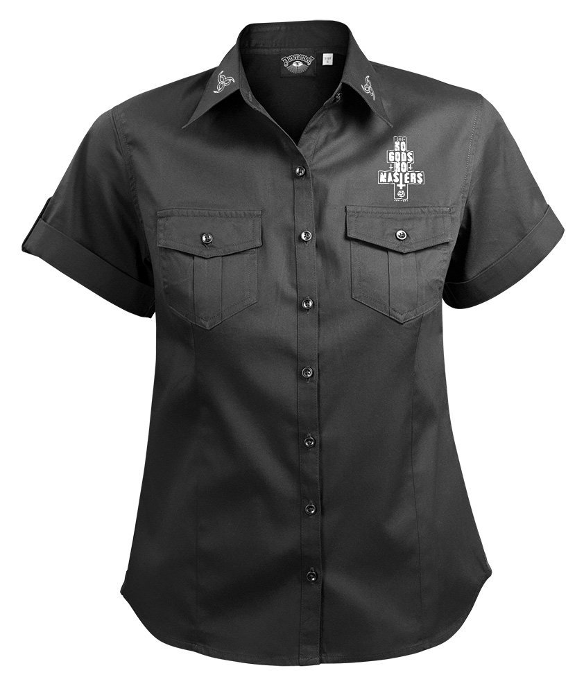 koszula damska AMENOMEN - MOONCAT (OMEN011D1/4) krótki rękaw-M