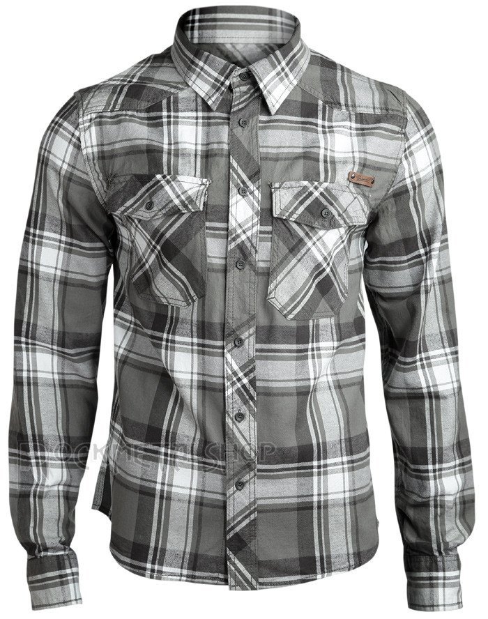 koszula CHECKSHIRT - OLIV-S