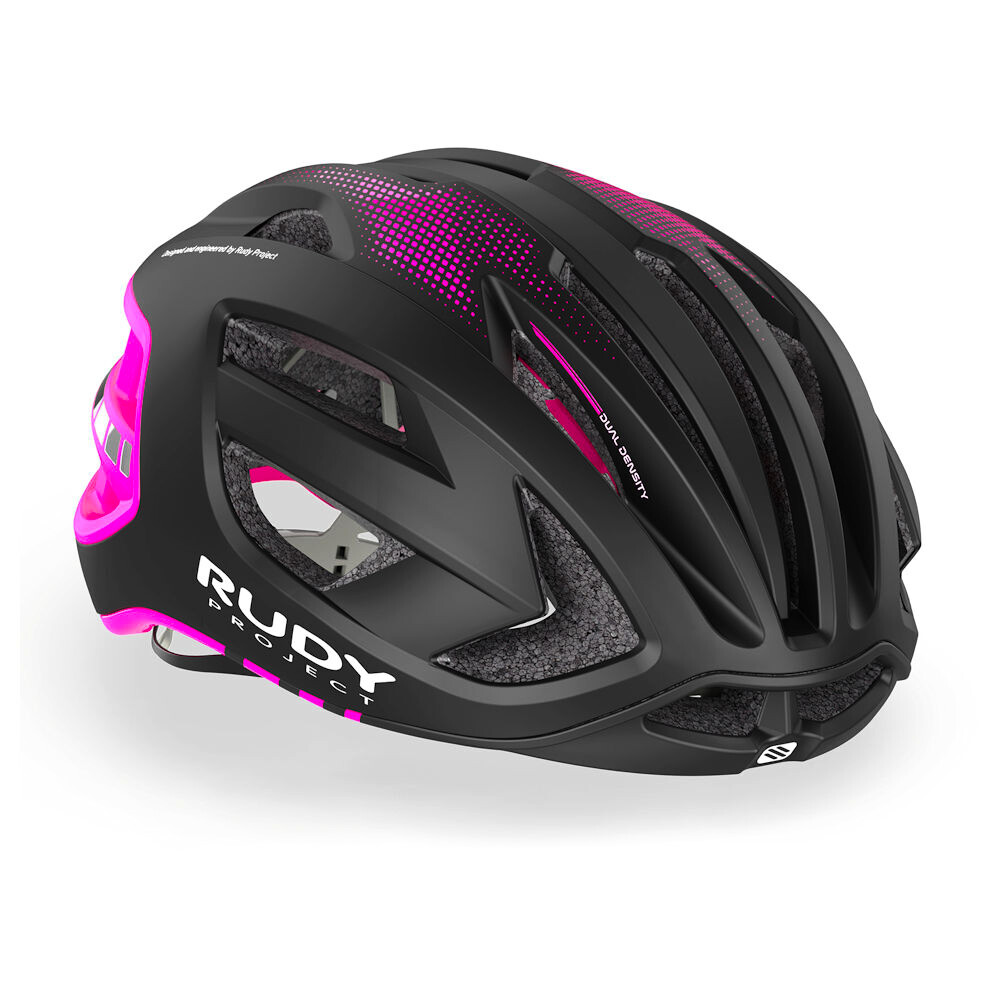 Kask rowerowy Rudy Project Egos Black / Pink Fluo (Matte) S