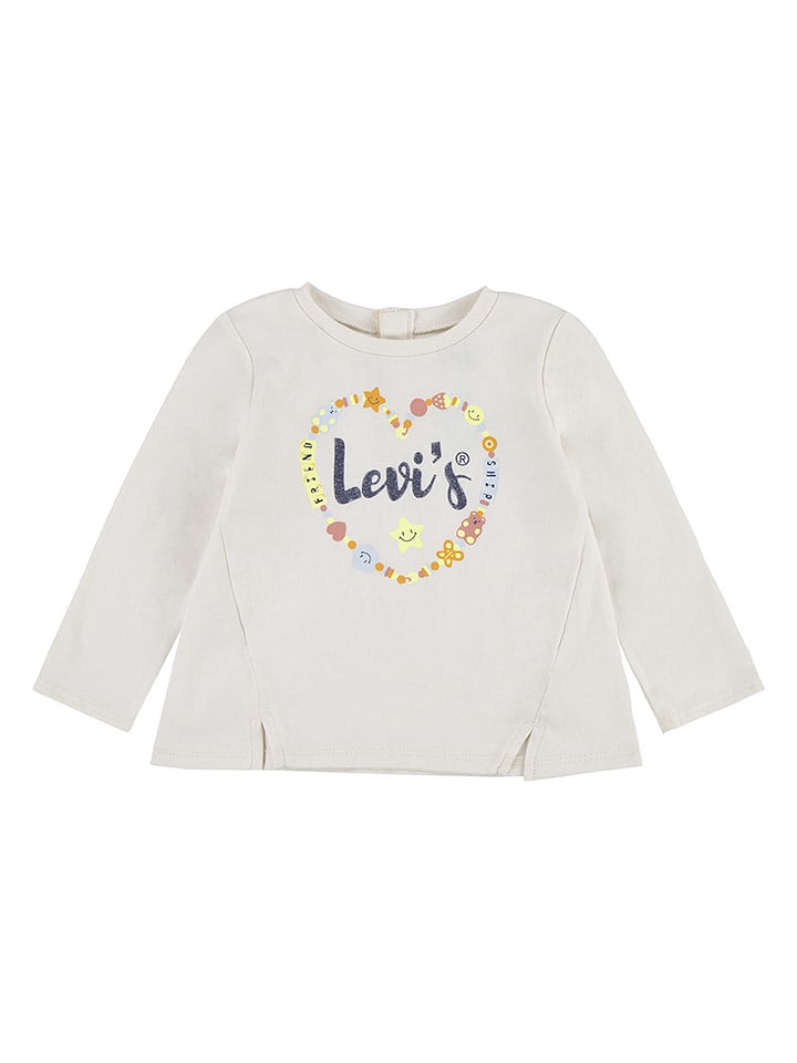 Levi's Kids Koszulka w kolorze kremowym