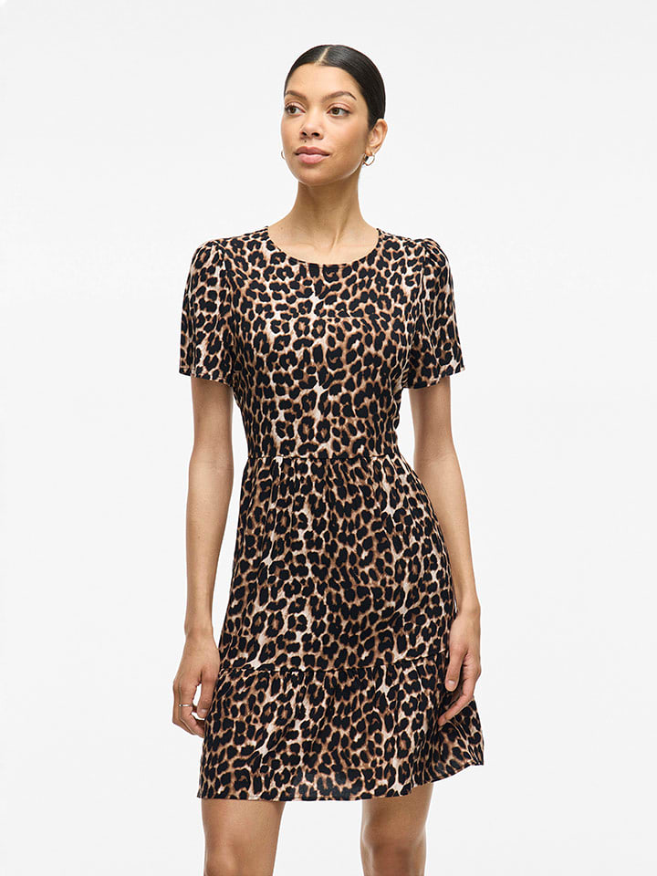 Vila Sukienka w kolorze beżowo-brązowym