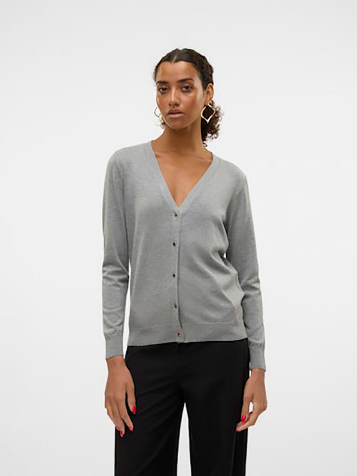 Vero Moda Kardigan w kolorze szarym