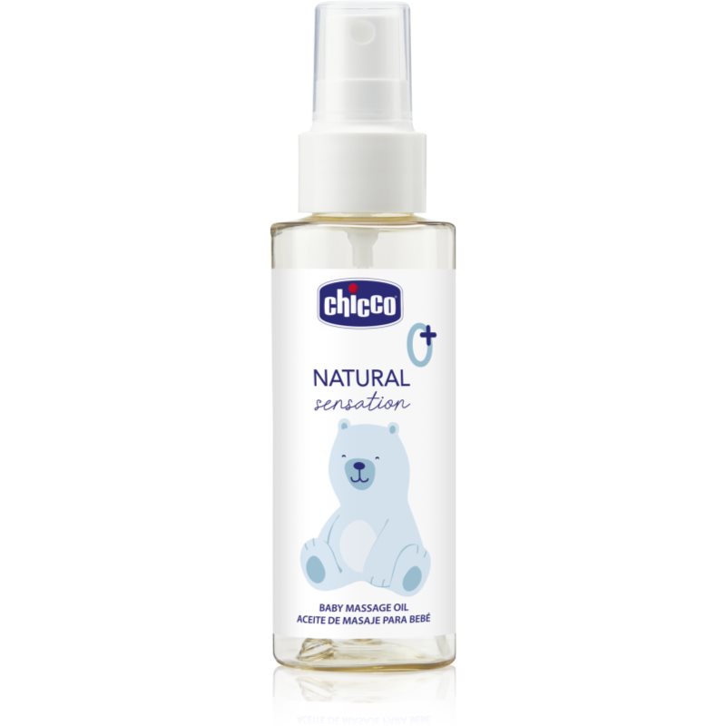 Chicco Natural Sensation Baby olejek do masażu dla dzieci od urodzenia 0+ 100 ml