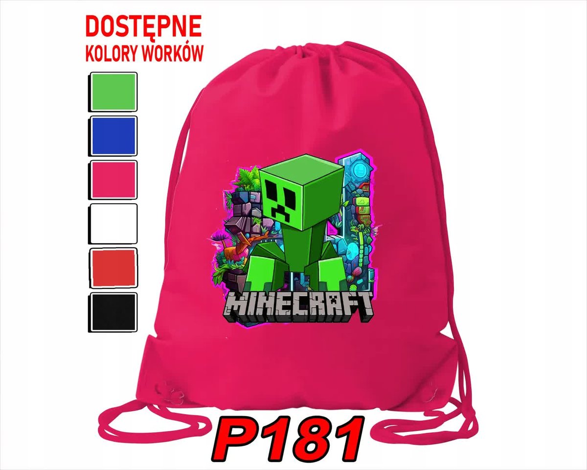 Worek Szkolny Na Wf Buty Sportowy Dla Dziecka Gry 5 Wzorów + Imię