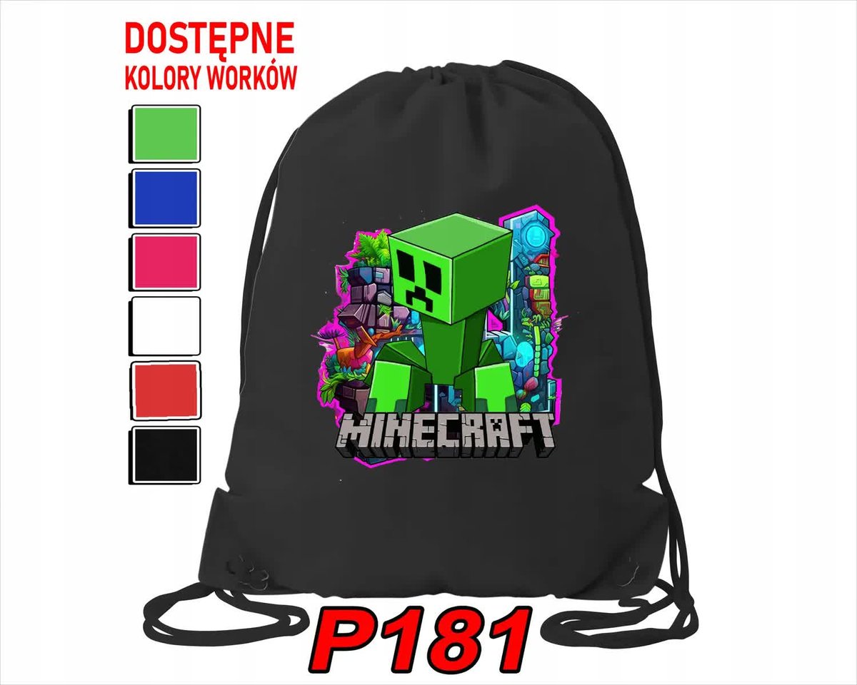 Worek Szkolny Na Wf Buty Sportowy Dla Dziecka Gry 5 Wzorów + Imię