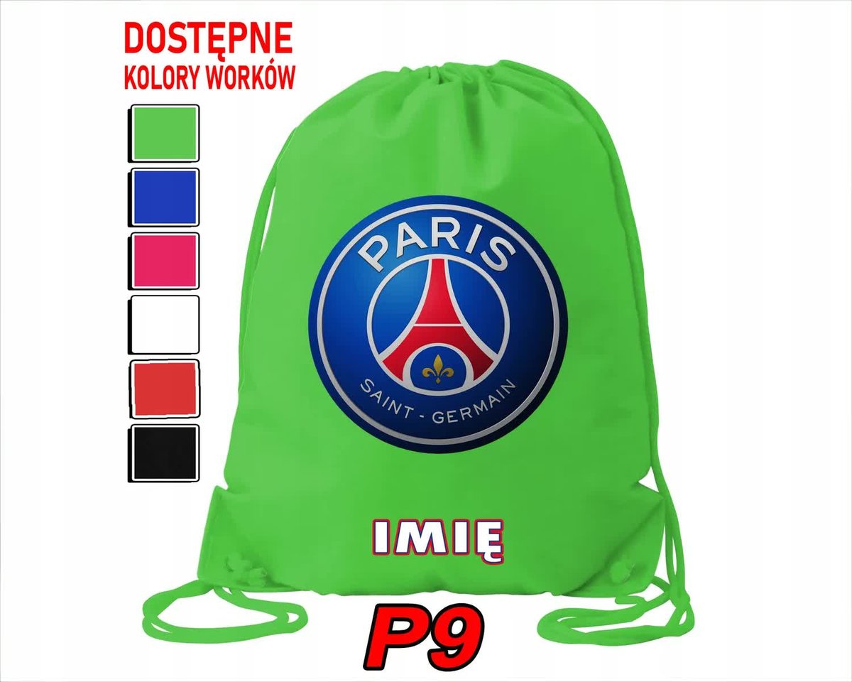 Worek Szkolny Na Wf Trening Buty Sportowy Dla Fana Paris Saint Germain Klub