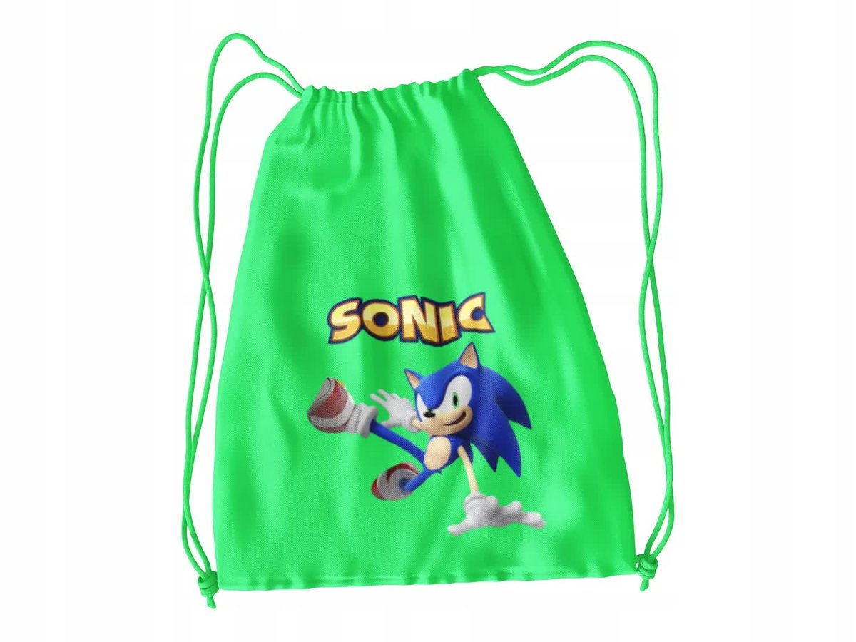 Worek Na Buty-Sportowy- Sonic Dzieci +Imię